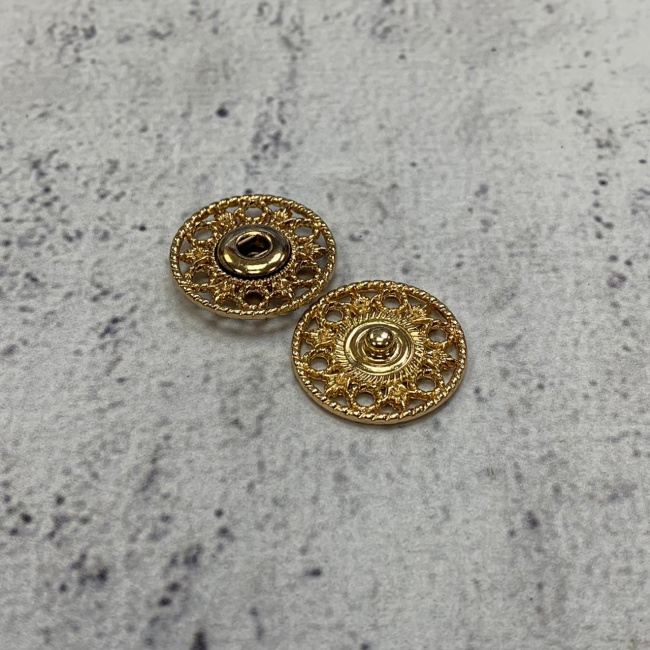 картинка Кнопка KN14 Gold 23 mm золото от магазина МиТекс на Пушкина 97