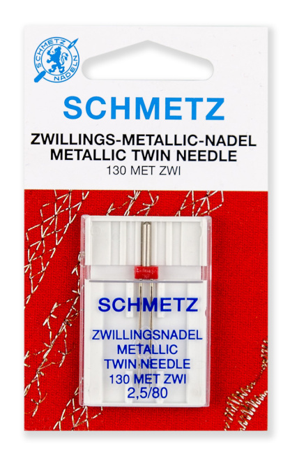 картинка Иглы для быт шв машин Schmetz двойные для мет нитей от магазина МиТекс на Пушкина 97