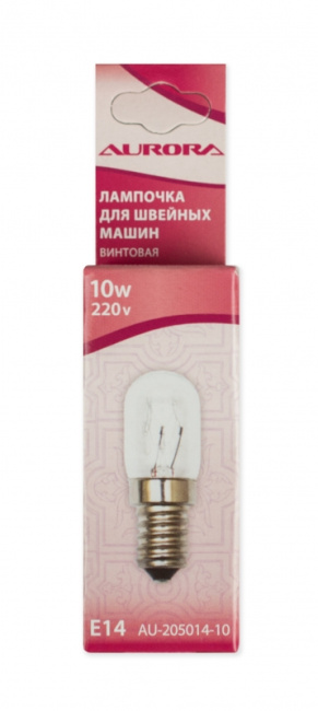 картинка  AU-205014 Лампочка для шв. машин винтовая Aurora 20*50 мм 10W 220V от магазина МиТекс на Пушкина 97