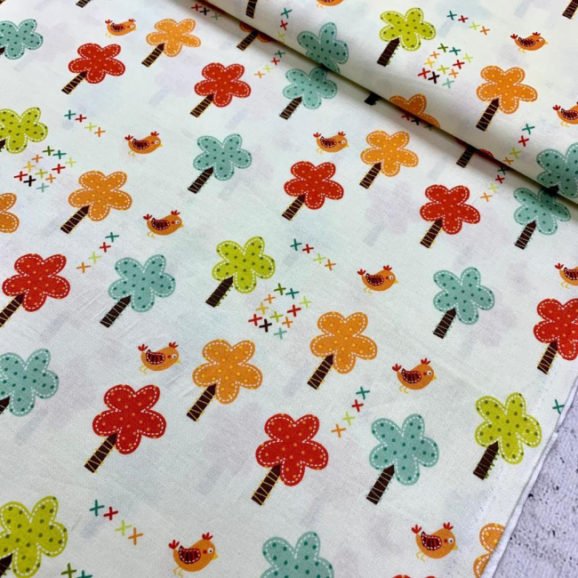 картинка Ткань 100 % хлопок Riley Blake ширина  110 см C2851-Cream от магазина МиТекс на Пушкина 97