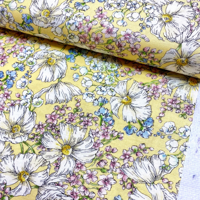 картинка Ткани для пэчворка NATURIES NOTEBOOK 110 см 100% х/б  ABY-19847-136 BUTTERCUP от магазина МиТекс на Пушкина 97