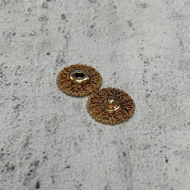 картинка Кнопка KN15 Gold 25 mm золотая от магазина МиТекс на Пушкина 97