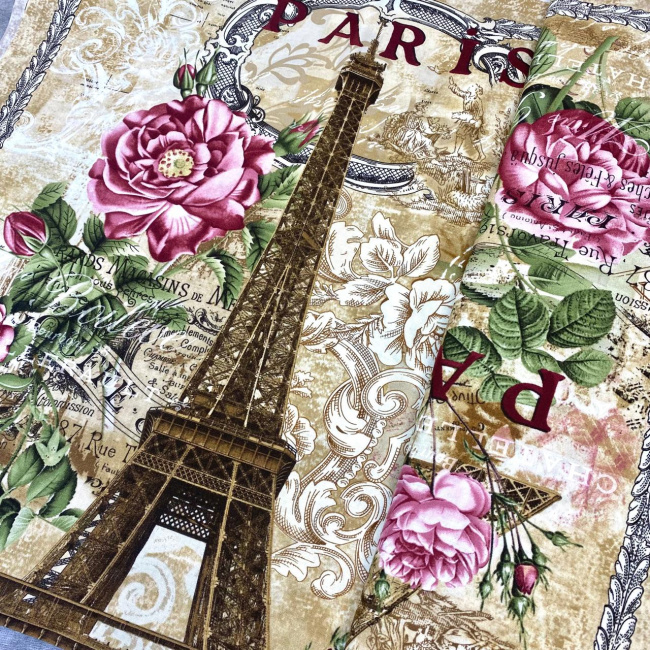 картинка Ткани для пэчворка Timeless Treasures 110 см 100% хлопок Paris-C3785-Natural от магазина МиТекс на Пушкина 97