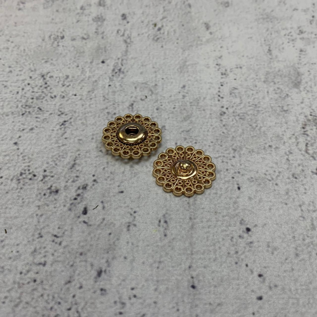 картинка Кнопка KN16 Gold 25 mm золото от магазина МиТекс на Пушкина 97